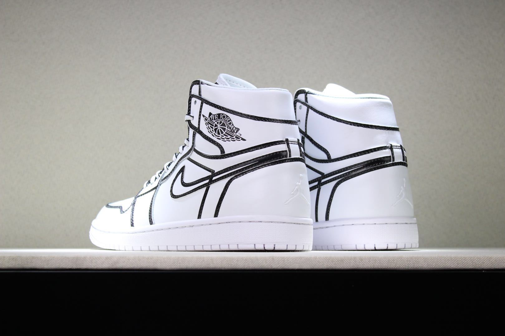 jordan air jordan 1 retro high - Blanco Negro