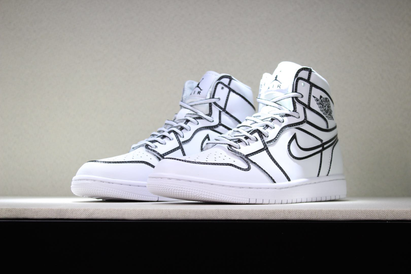 jordan air jordan 1 retro high - Blanco Negro