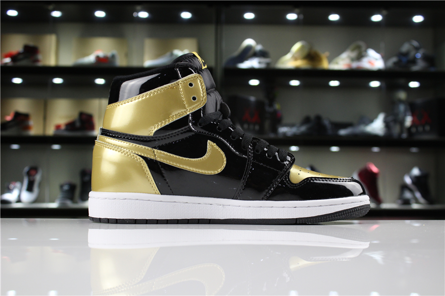 jordan air jordan 1 retro high - Dorado Blanco Negro