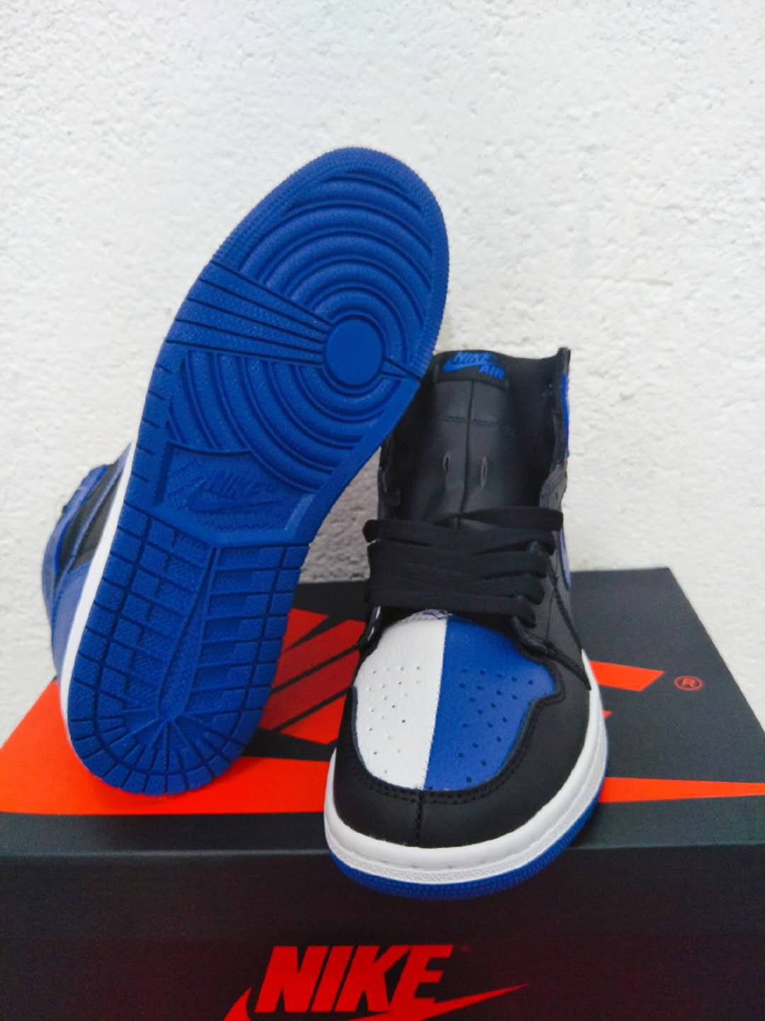 jordan air jordan 1 retro - Blanco Negro Azul