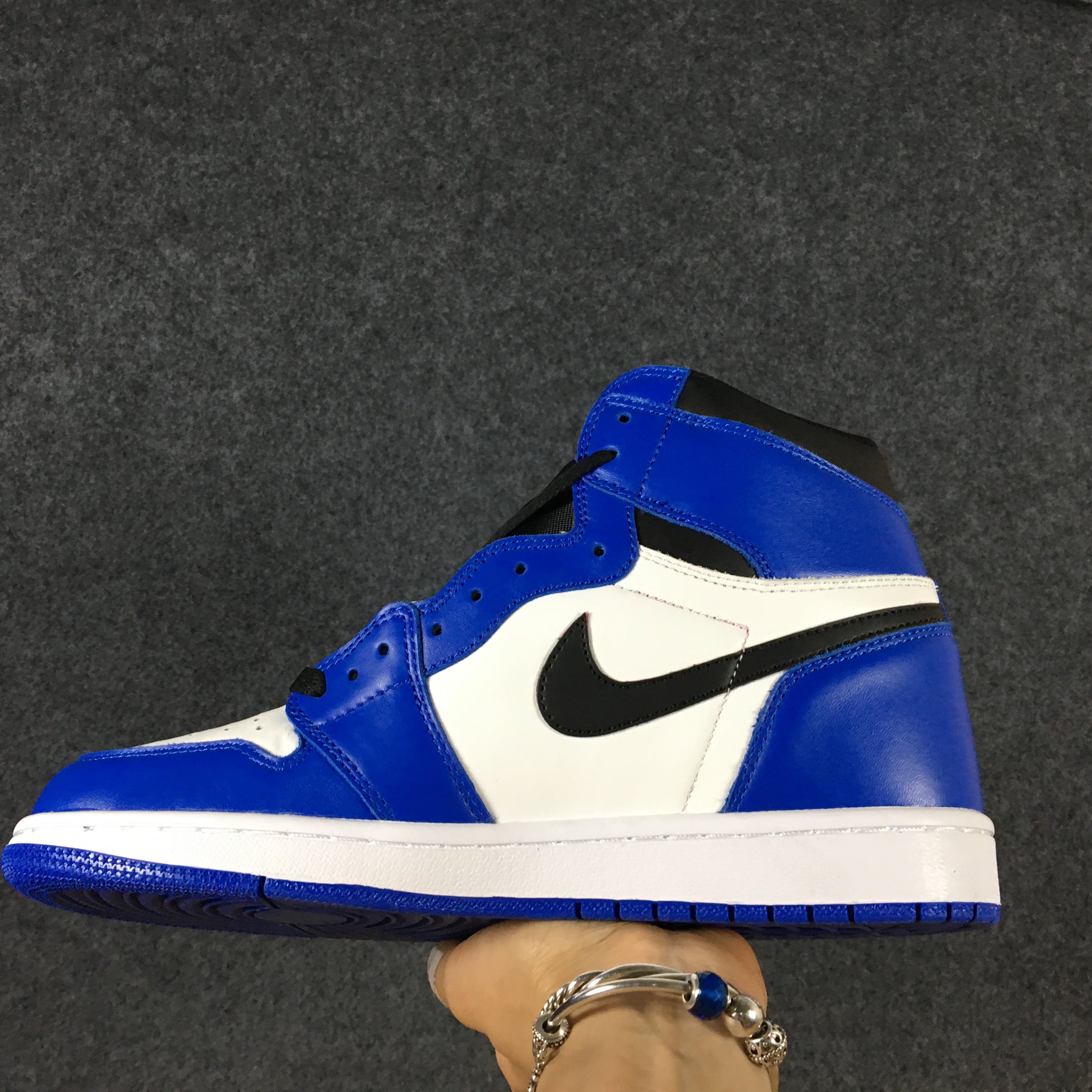 jordan air jordan 1 retro high - Azul Negro Blanco