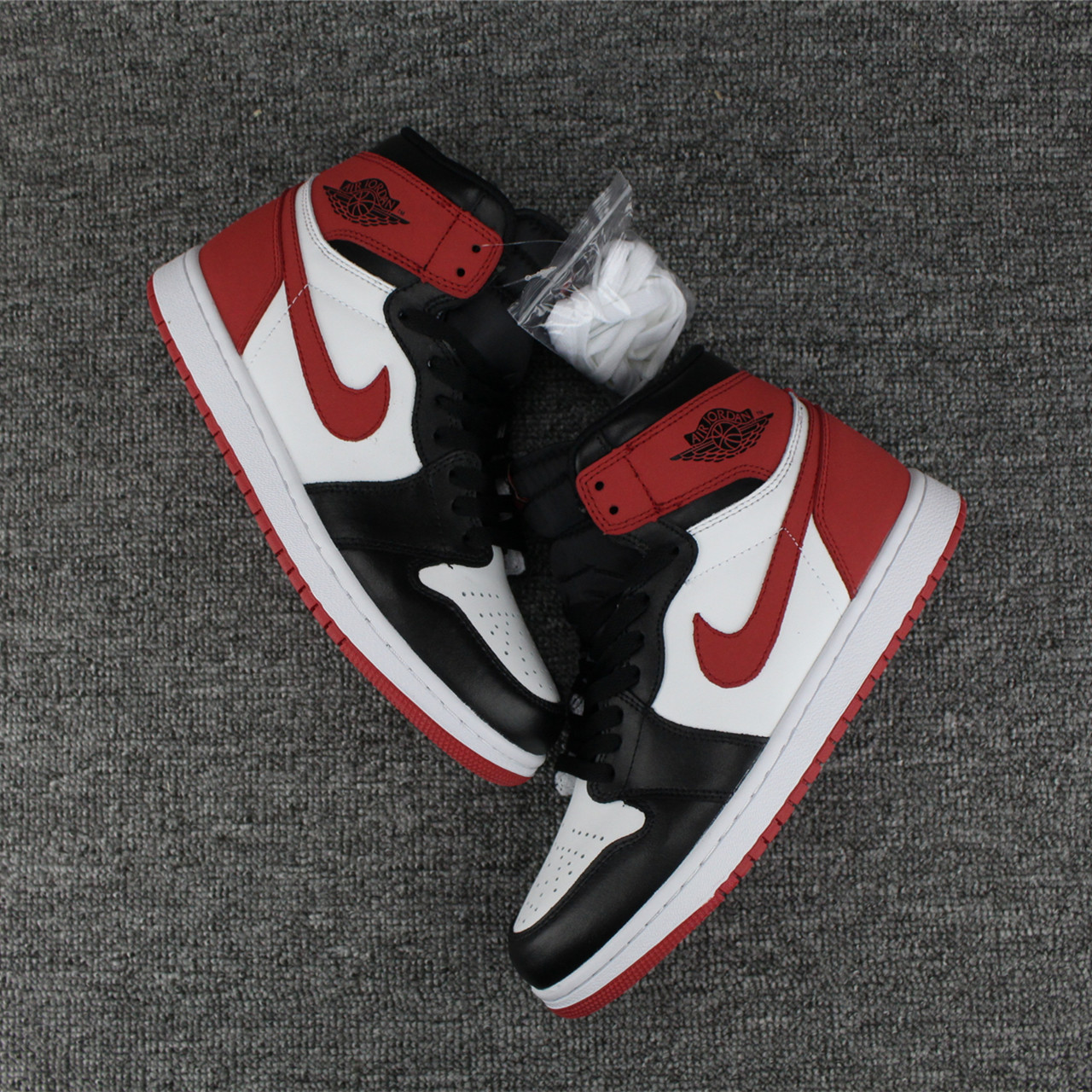 jordan air jordan 1 retro high - Blanco Negro Rojo