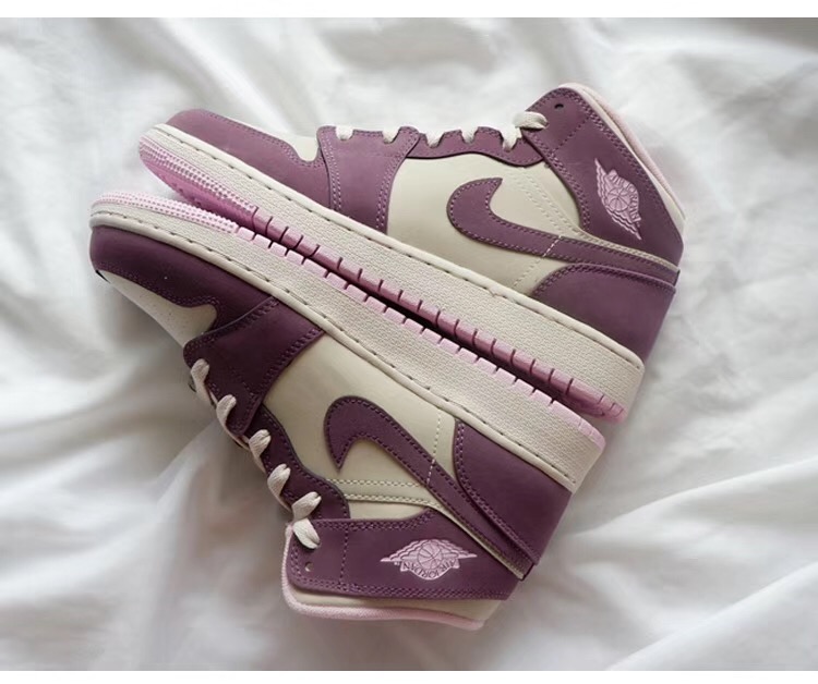 jordan air jordan 1 retro mid - Blanco Morado