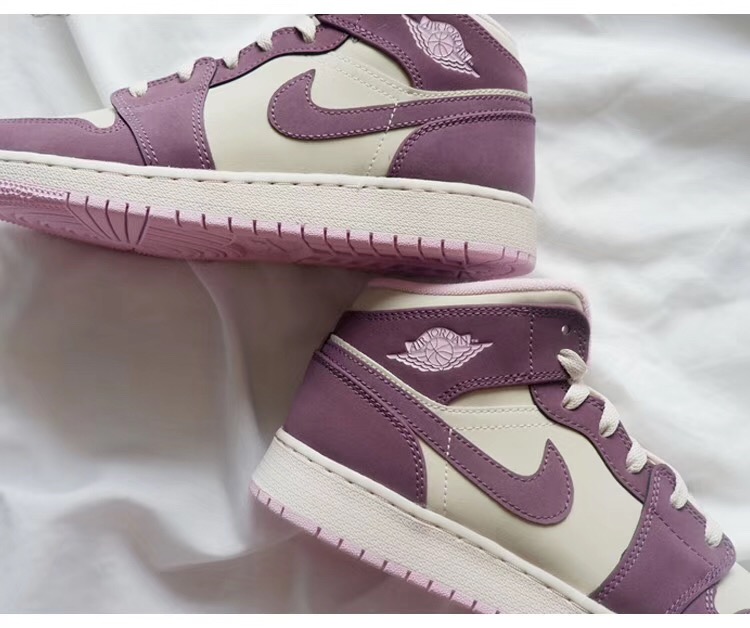 jordan air jordan 1 retro mid - Blanco Morado