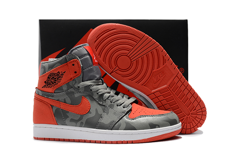 jordan air jordan 1 retro high - Gris Rojo