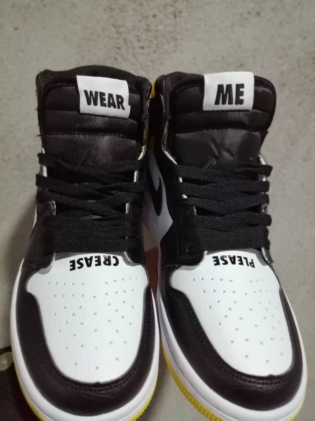 jordan air jordan 1 retro high - Negro Amarillo Negro