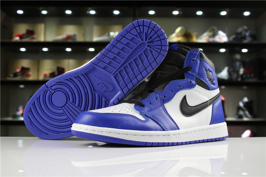 jordan air jordan 1 retro high - Azul Blanco Negro