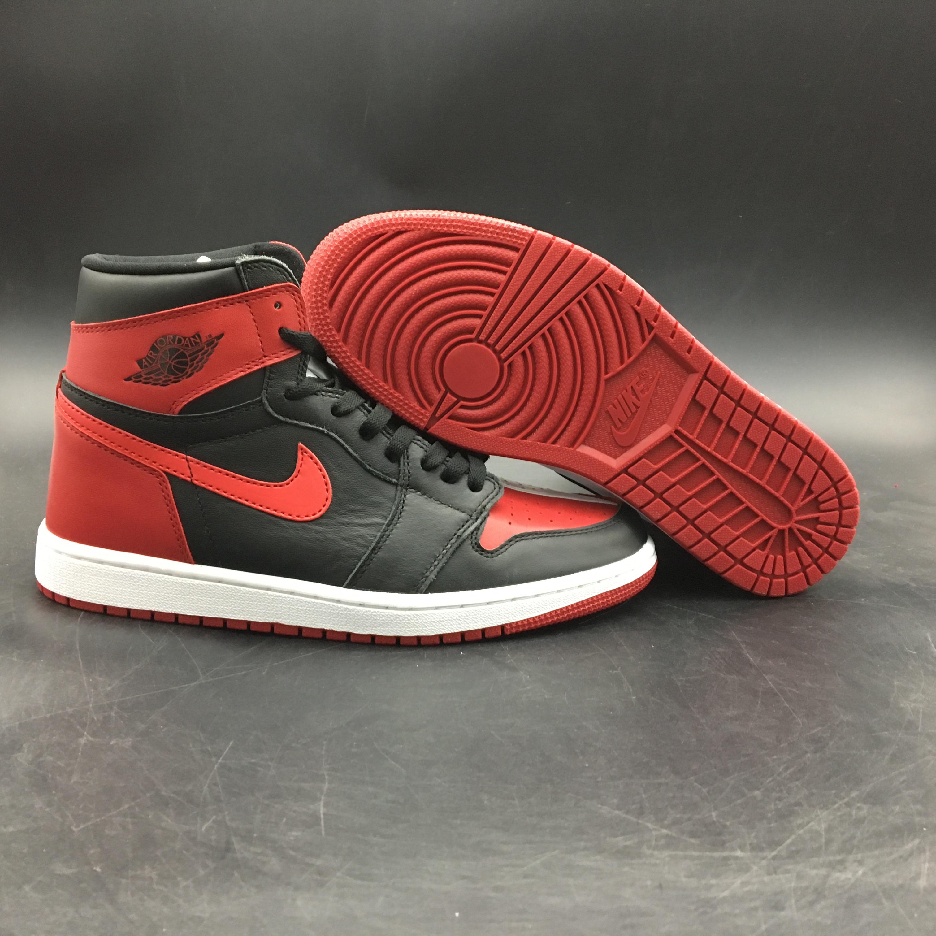 jordan air jordan 1 retro high - Negro Blanco Rojo