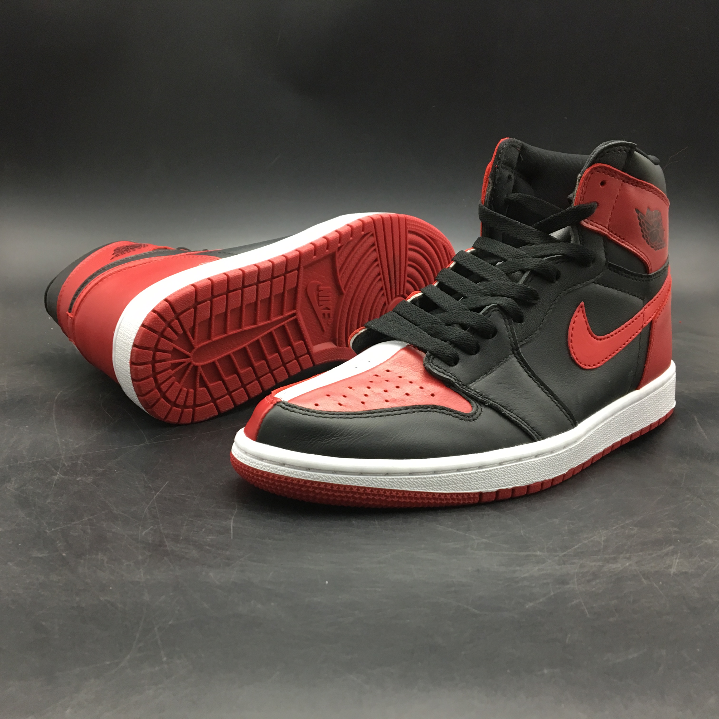 jordan air jordan 1 retro high - Negro Blanco Rojo