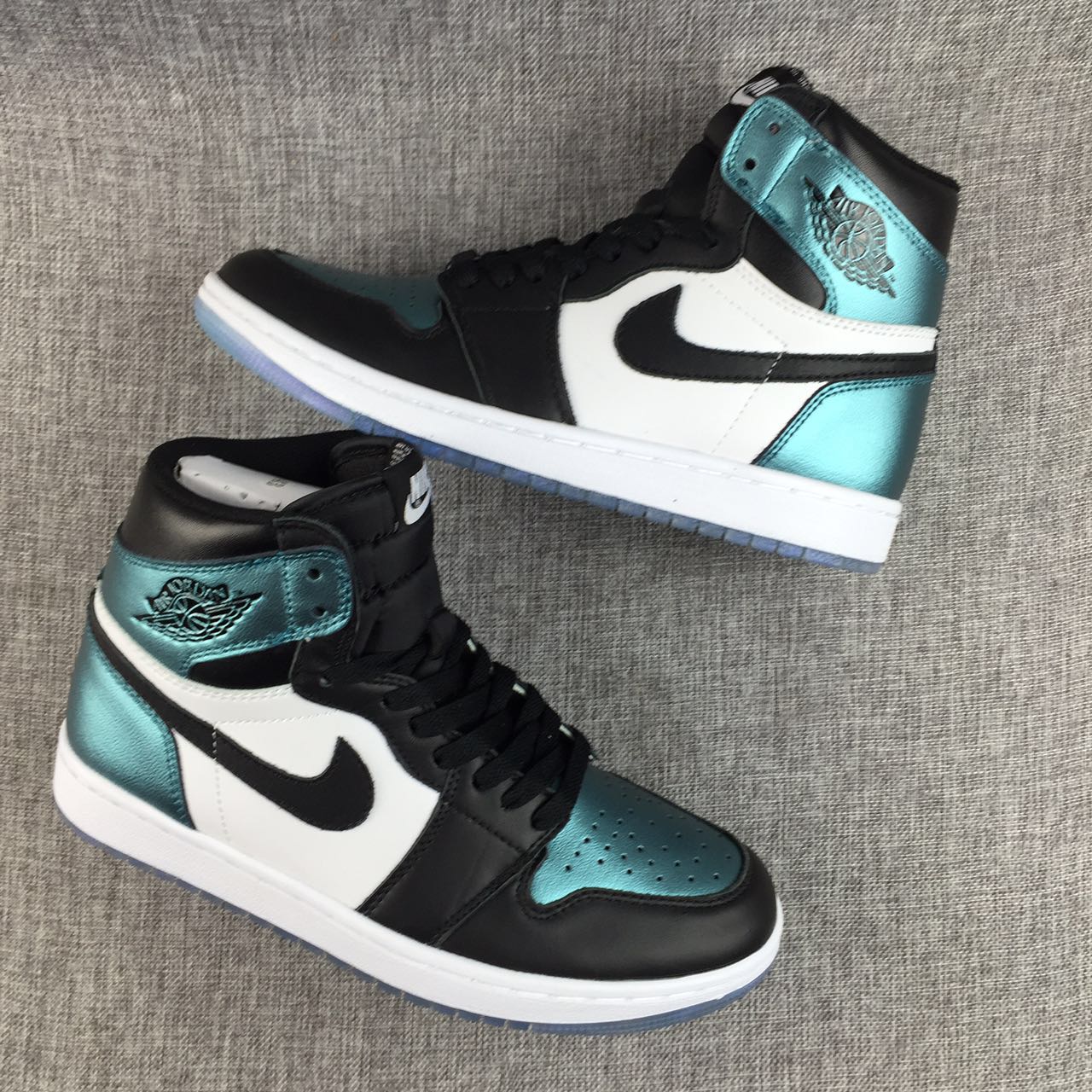 jordan air jordan 1 retro high - Negro Celeste Blanco