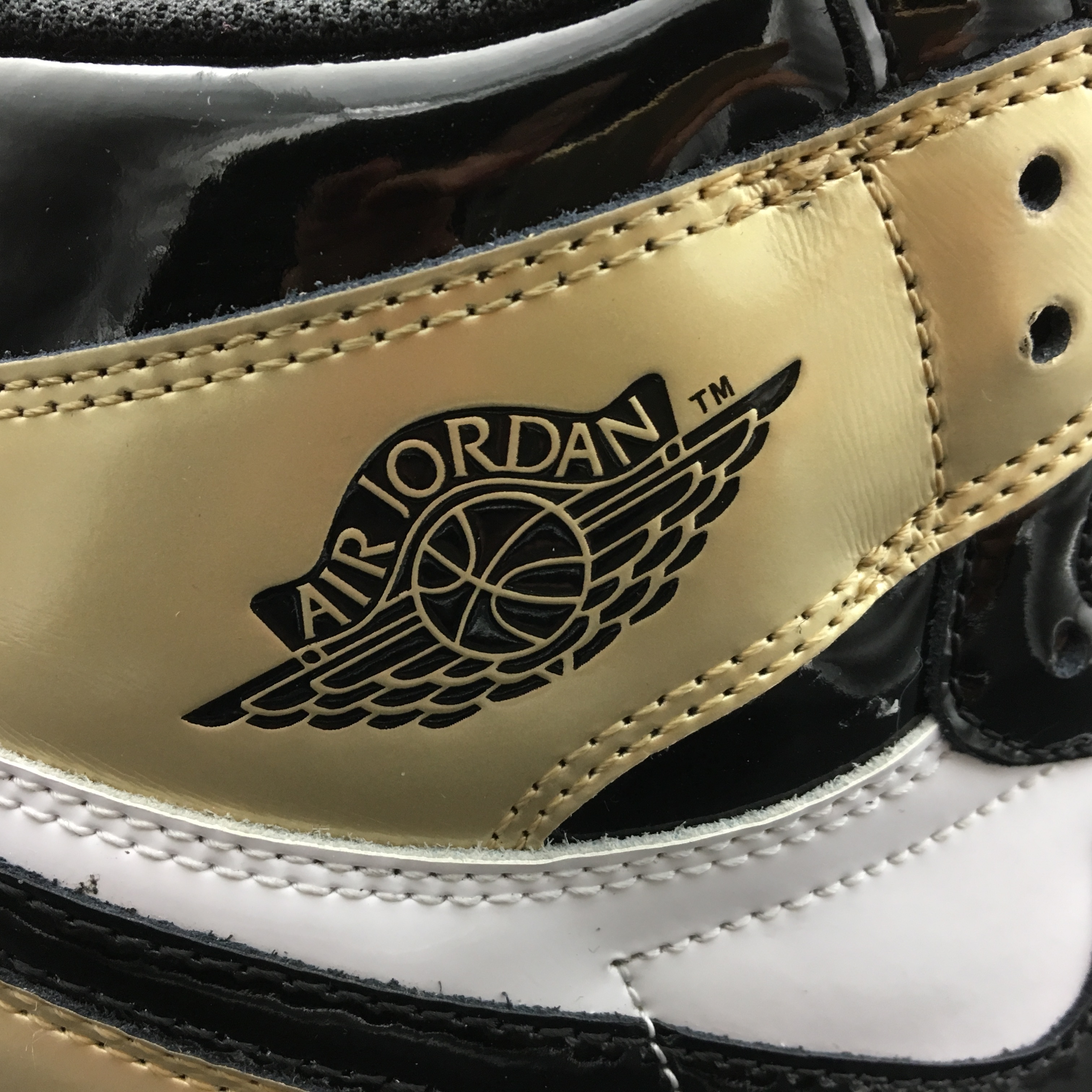 jordan air jordan 1 retro high - Dorado Blanco Negro