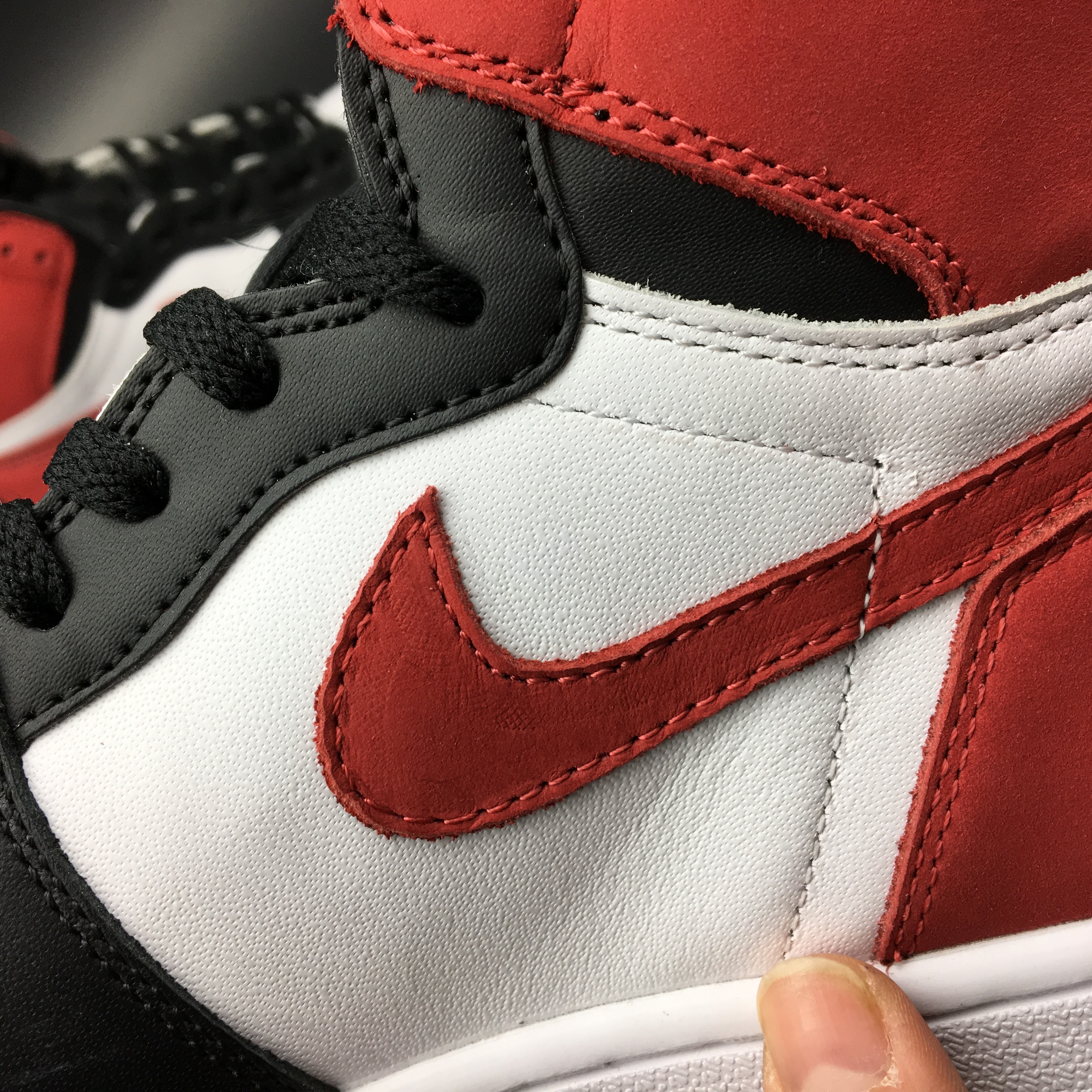 jordan air jordan 1 retro high - Negro Rojo Blanco