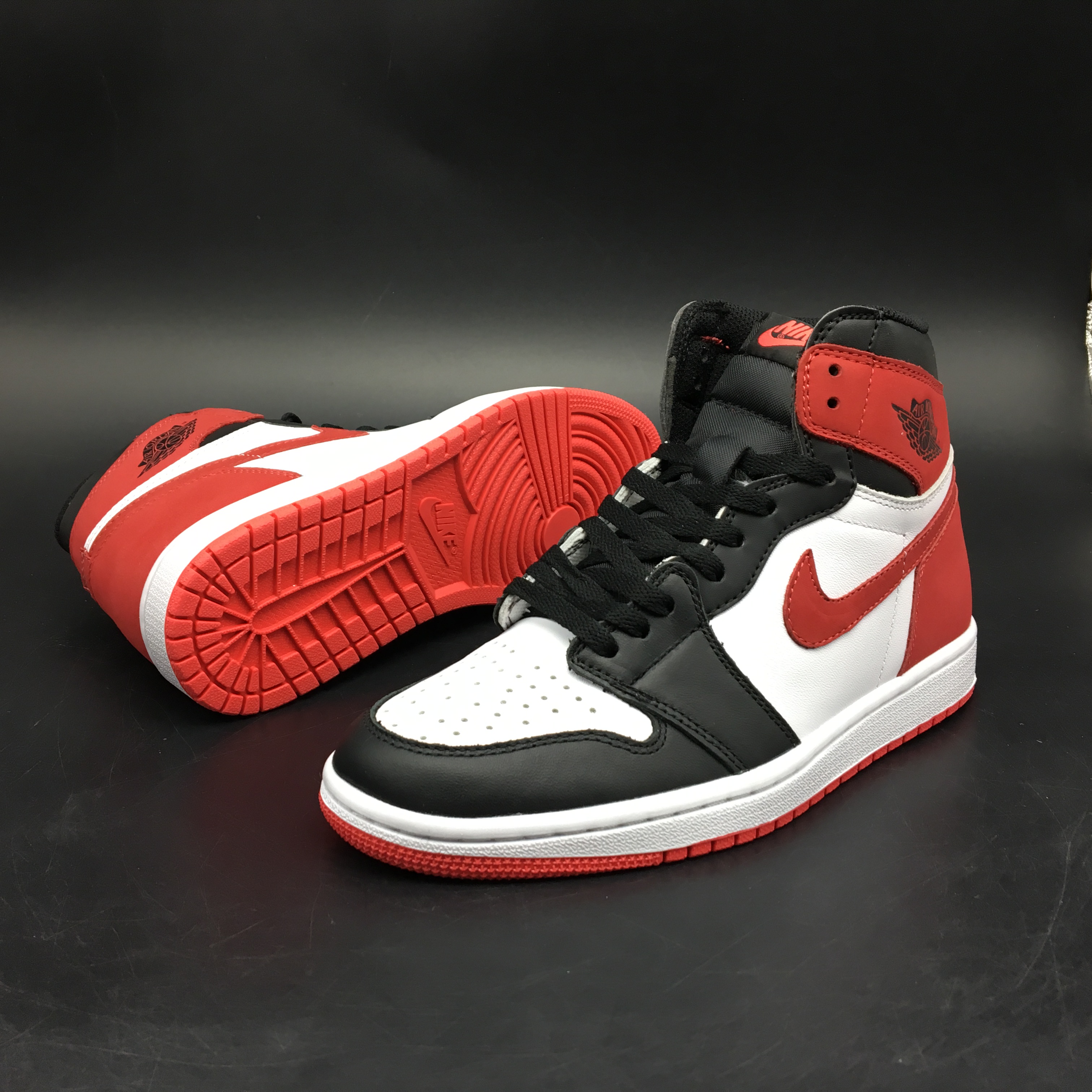 jordan air jordan 1 retro high - Negro Rojo Blanco