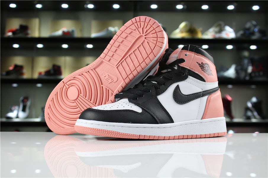 jordan air jordan 1 retro high - Blanco Rosado Negro