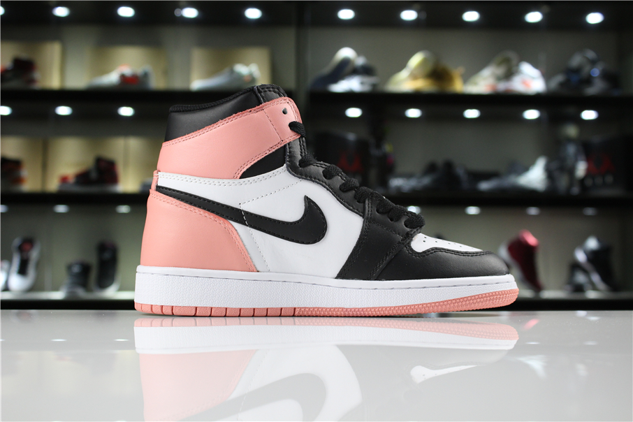 jordan air jordan 1 retro high - Blanco Rosado Negro