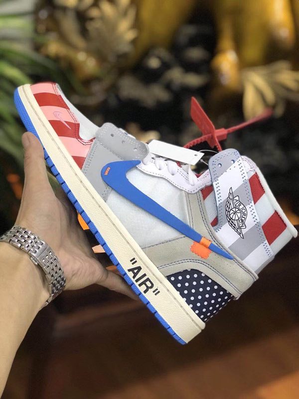 jordan air jordan 1 retro high - Blanco Rojo Celeste Blanco Azul Rojo