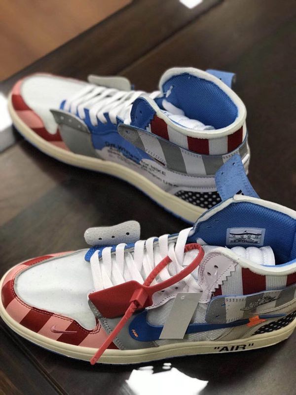 jordan air jordan 1 retro high - Blanco Rojo Celeste Blanco Azul Rojo