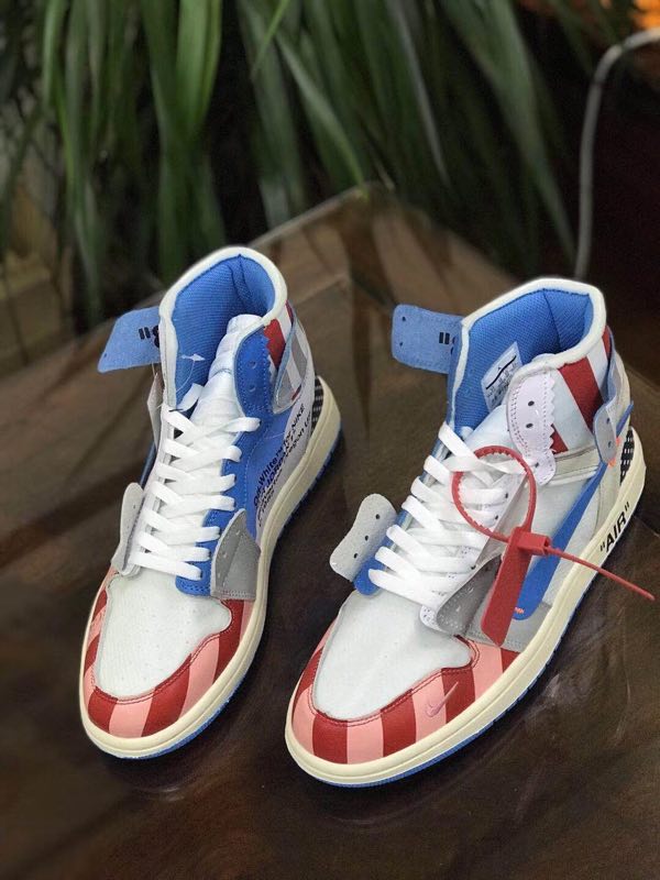 jordan air jordan 1 retro high - Blanco Rojo Celeste Blanco Azul Rojo