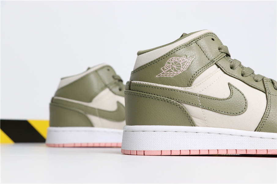 jordan air jordan 1 retro mid - Blanco Verde