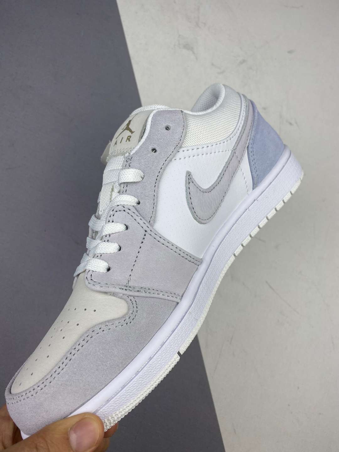 jordan air jordan 1 retro low - Gris Blanco