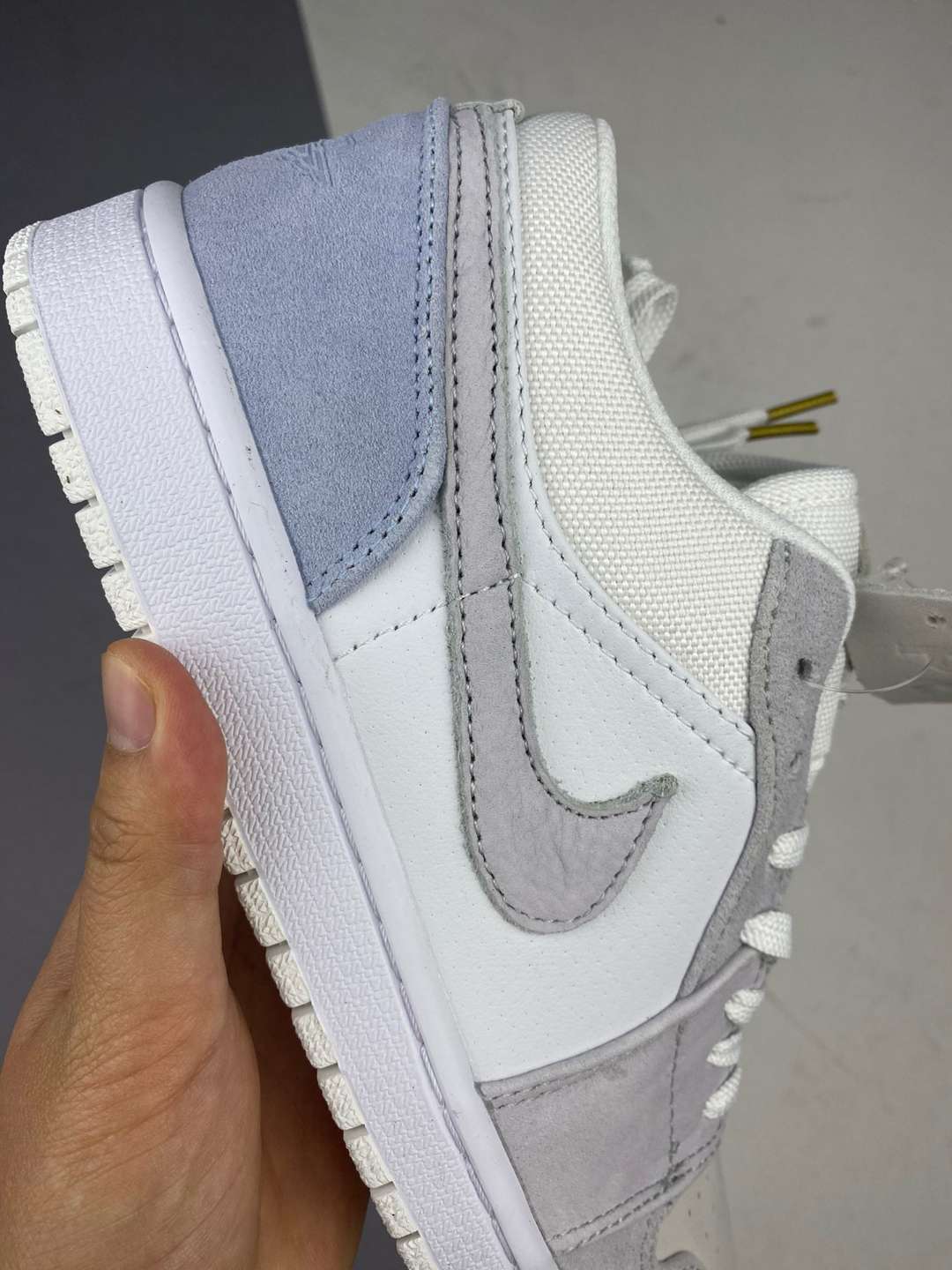 jordan air jordan 1 retro low - Gris Blanco