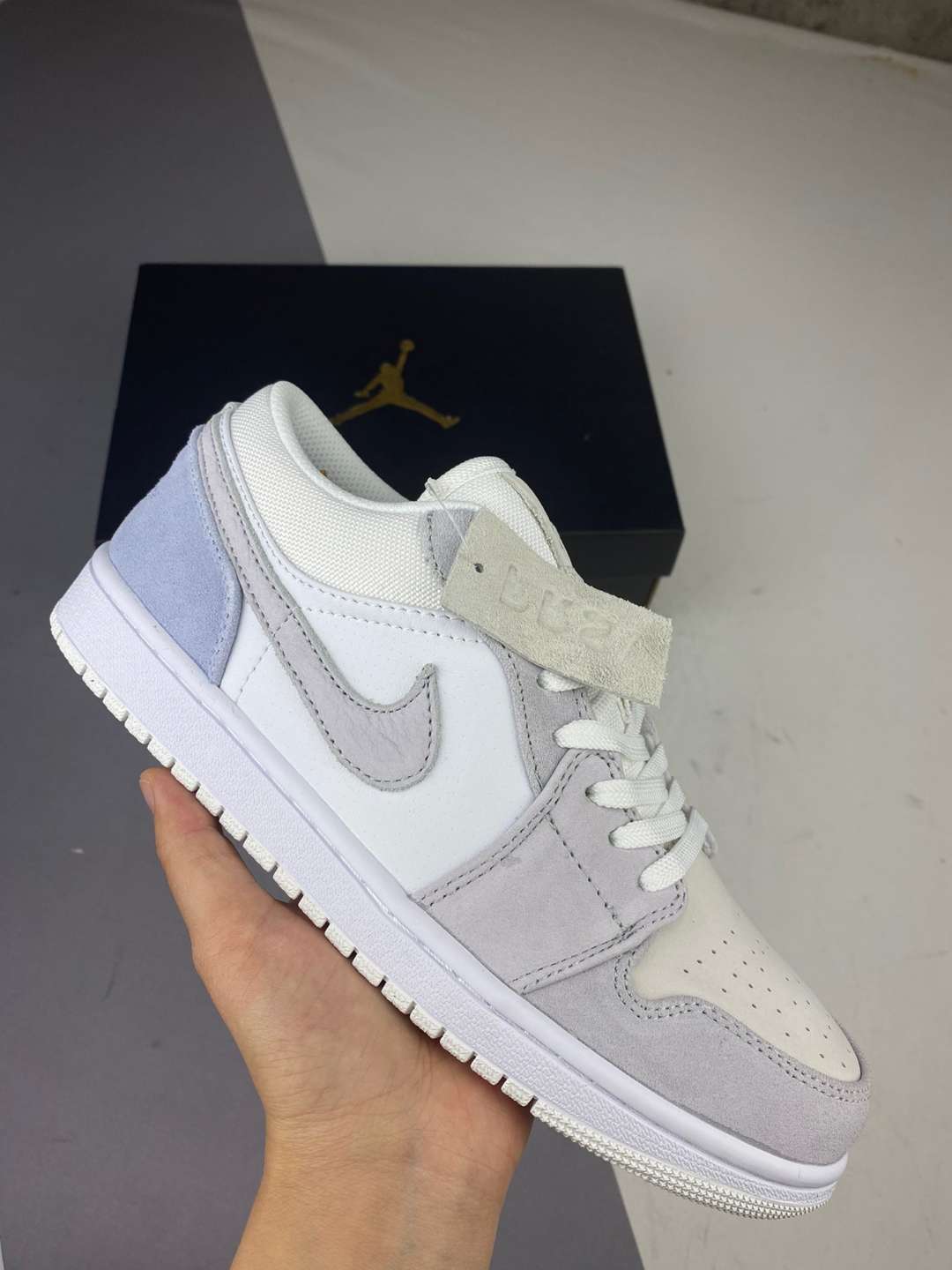 jordan air jordan 1 retro low - Gris Blanco