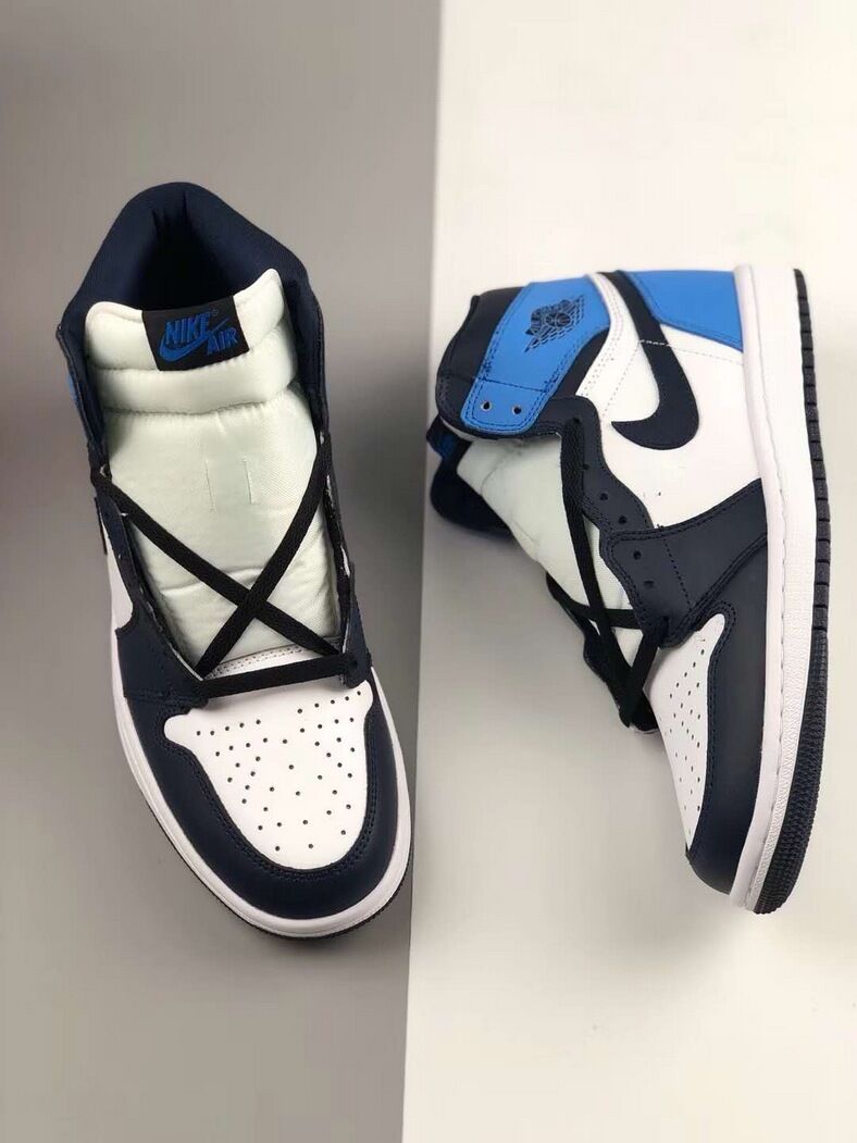 jordan air jordan 1 retro high - Blanco Azul Negro