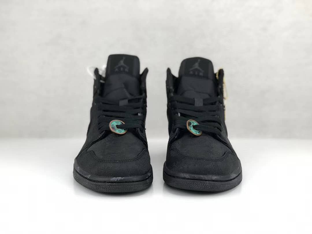 jordan air jordan 1 retro mid - Negro