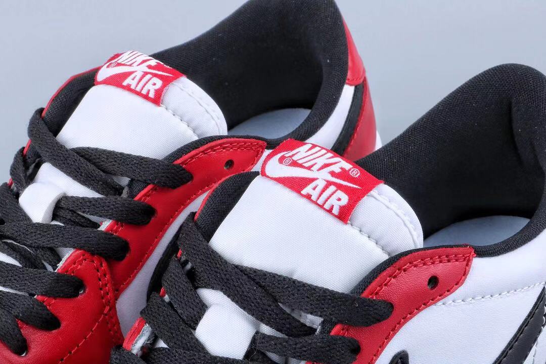 jordan air jordan 1 retro low - Blanco Negro Rojo