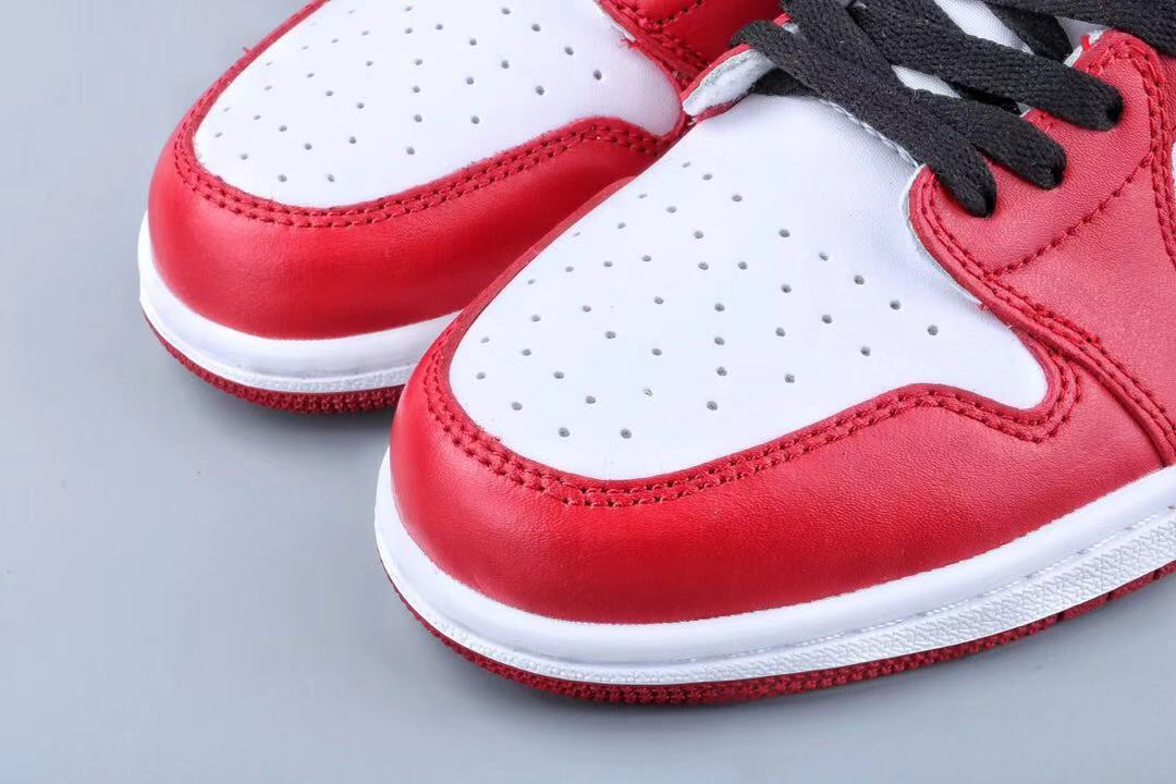 jordan air jordan 1 retro low - Blanco Negro Rojo