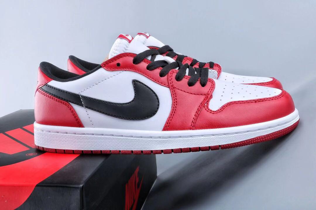 jordan air jordan 1 retro low - Blanco Negro Rojo