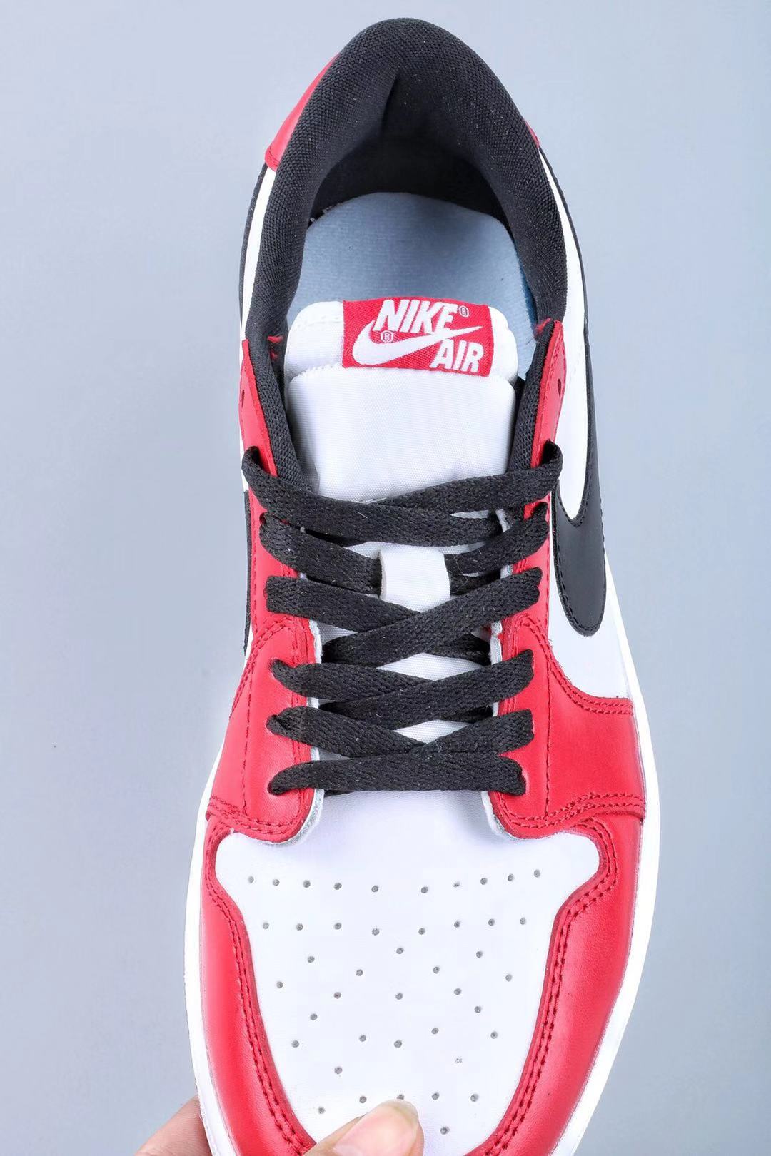 jordan air jordan 1 retro low - Blanco Negro Rojo