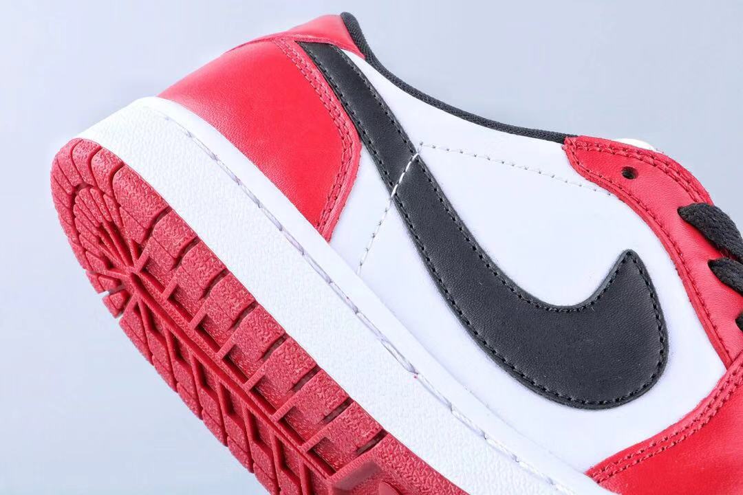 jordan air jordan 1 retro low - Blanco Negro Rojo