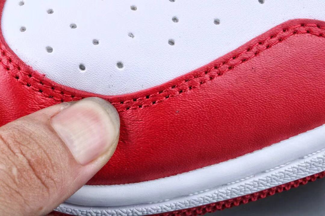 jordan air jordan 1 retro low - Blanco Negro Rojo