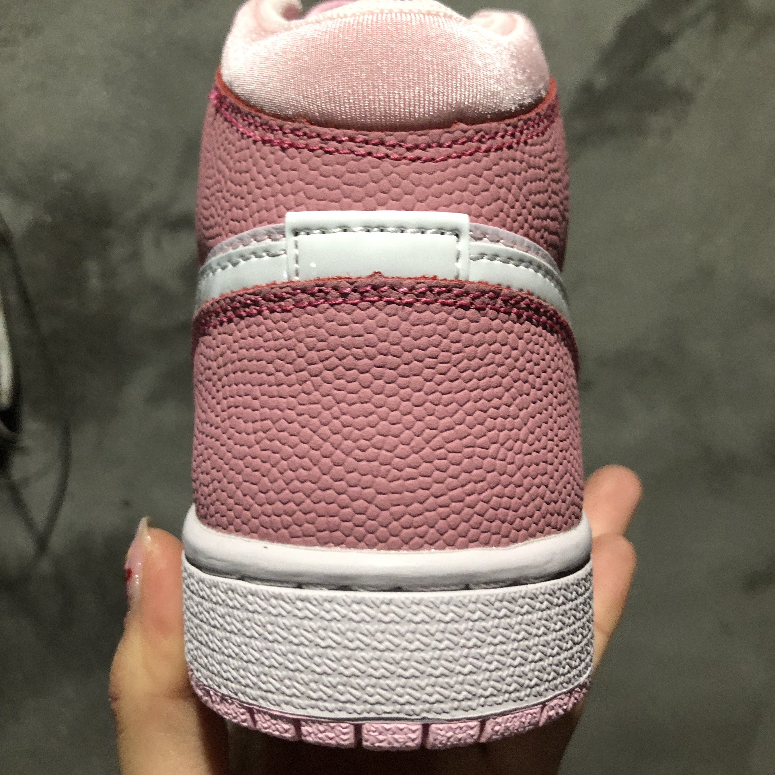 jordan air jordan 1 retro mid - Rosado Blanco