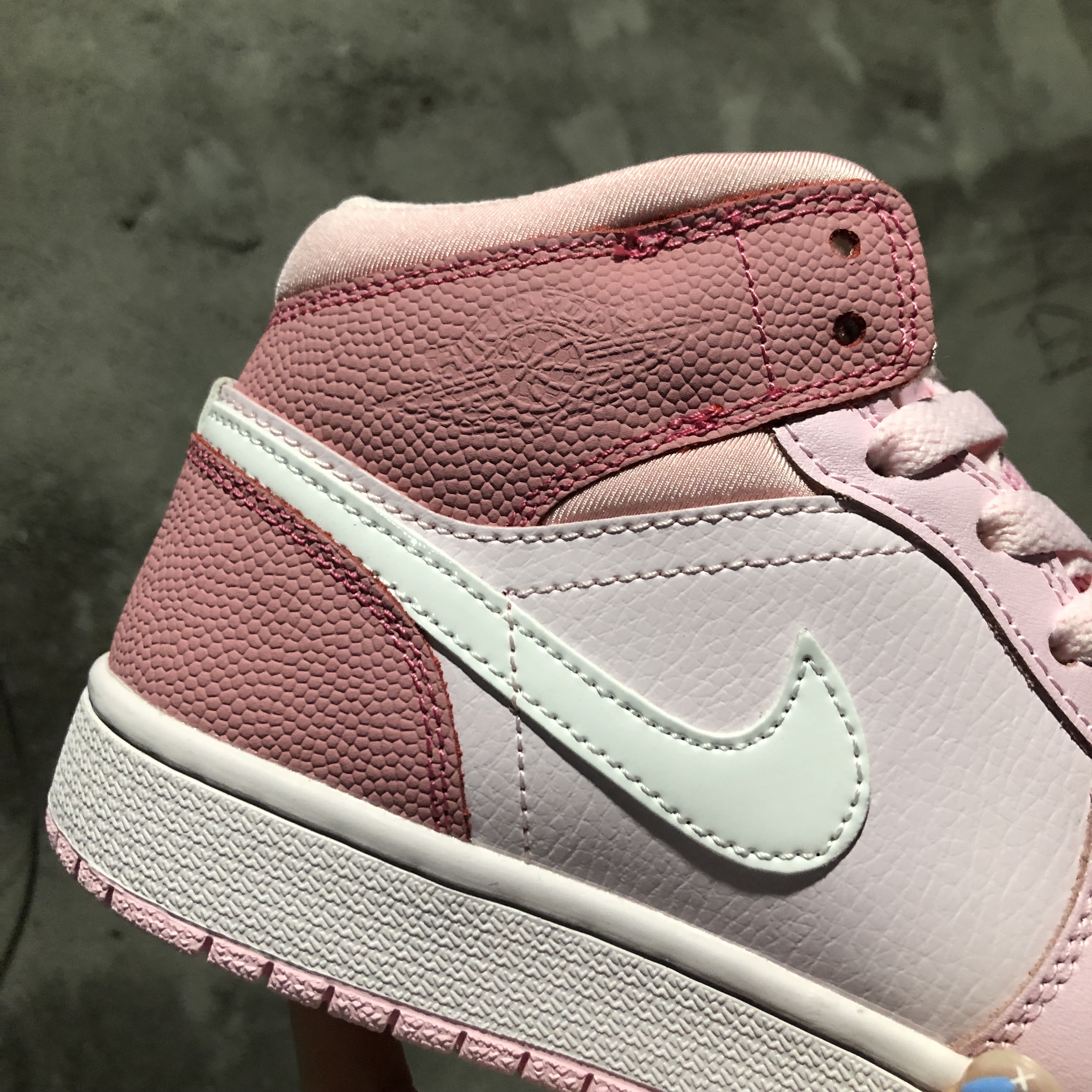 jordan air jordan 1 retro mid - Rosado Blanco
