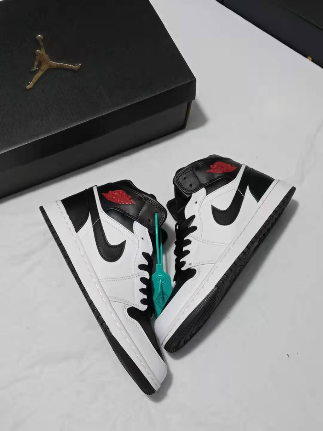 jordan air jordan 1 retro mid - Blanco Negro