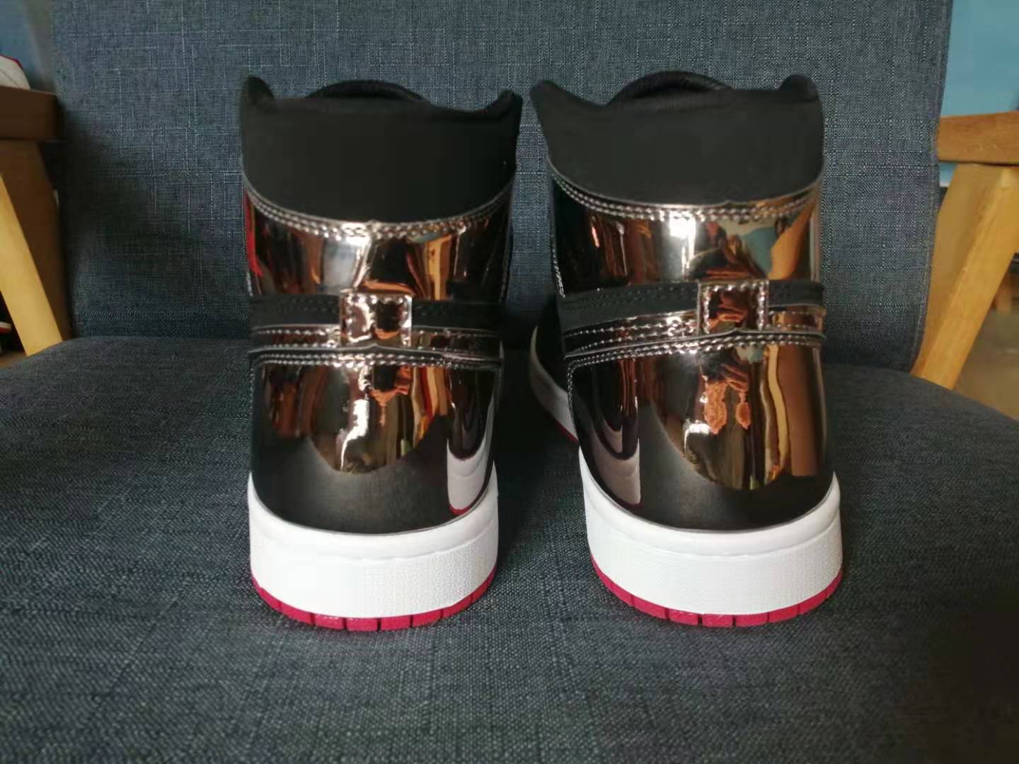 jordan air jordan 1 retro high - Negro Plateado