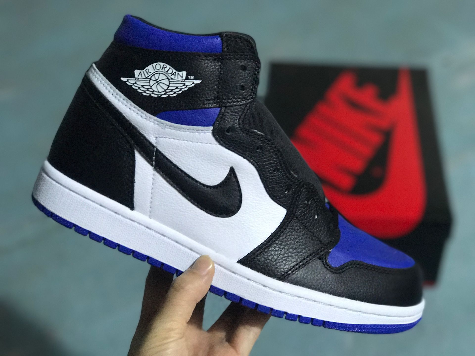 jordan air jordan 1 retro high - Blanco Azul Negro