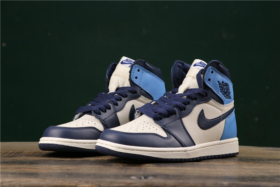 jordan air jordan 1 retro - Blanco Celeste Azul