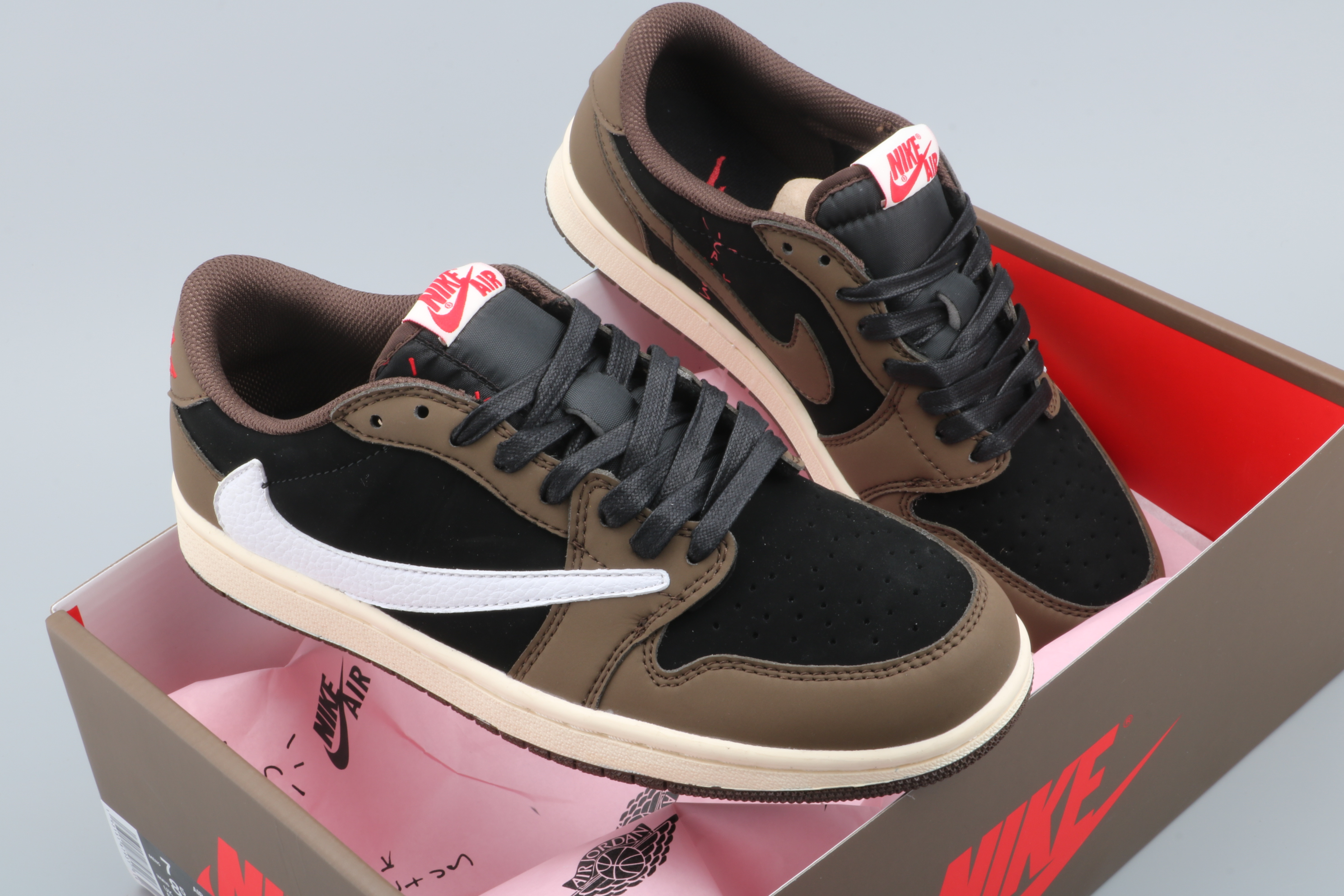 jordan air jordan 1 retro low - Negro Cafe Blanco