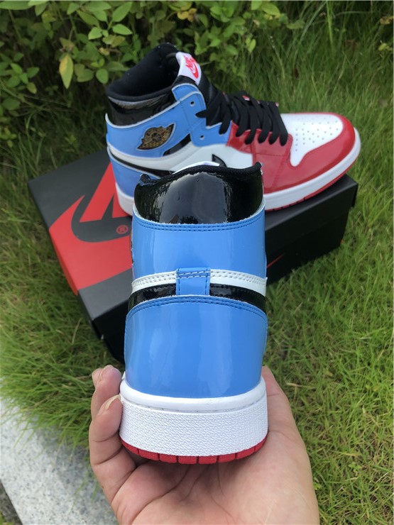 jordan air jordan 1 retro high - Celeste Blanco Rojo Negro