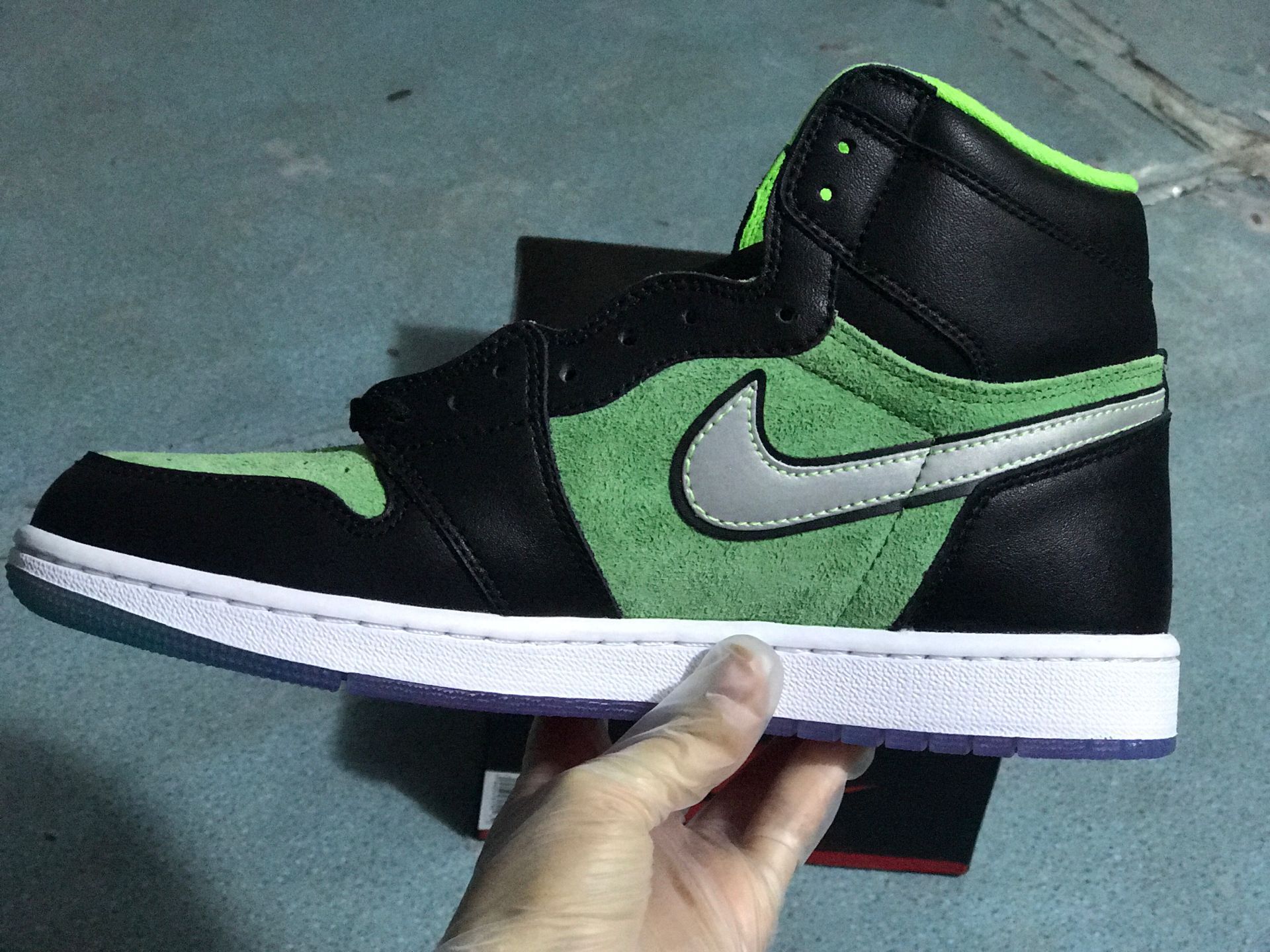 jordan air jordan 1 retro high - Negro Gris Verde