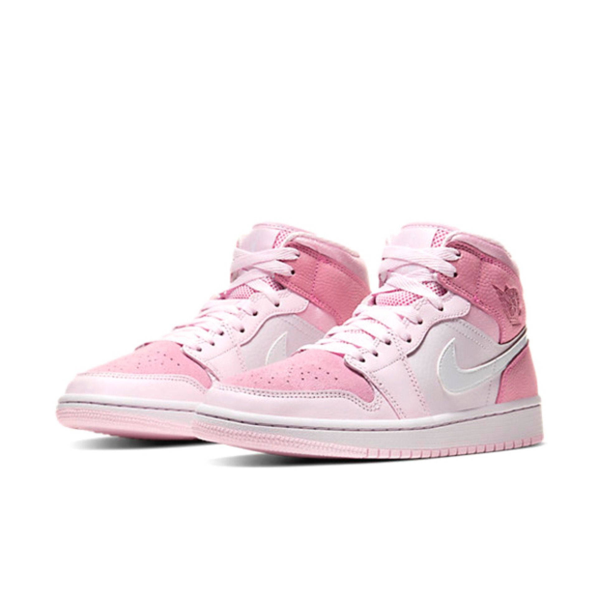 jordan air jordan 1 retro mid - Blanco Rosado