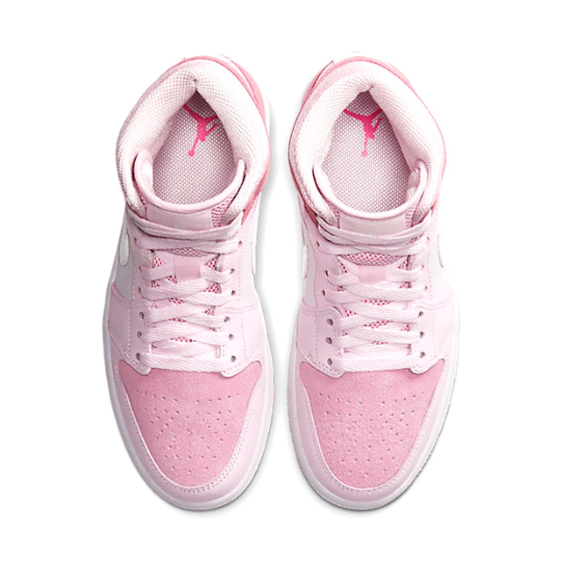jordan air jordan 1 retro mid - Blanco Rosado