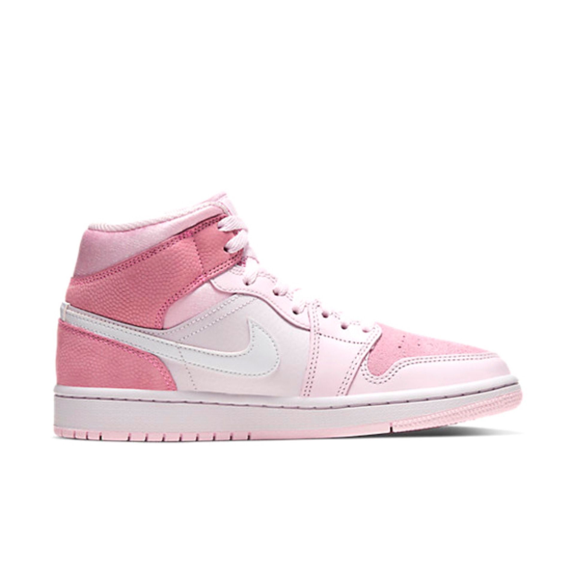jordan air jordan 1 retro mid - Blanco Rosado
