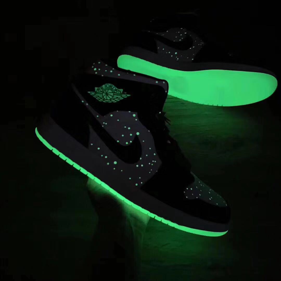 jordan air jordan 1 retro mid - Blanco Negro Menta Fluor
