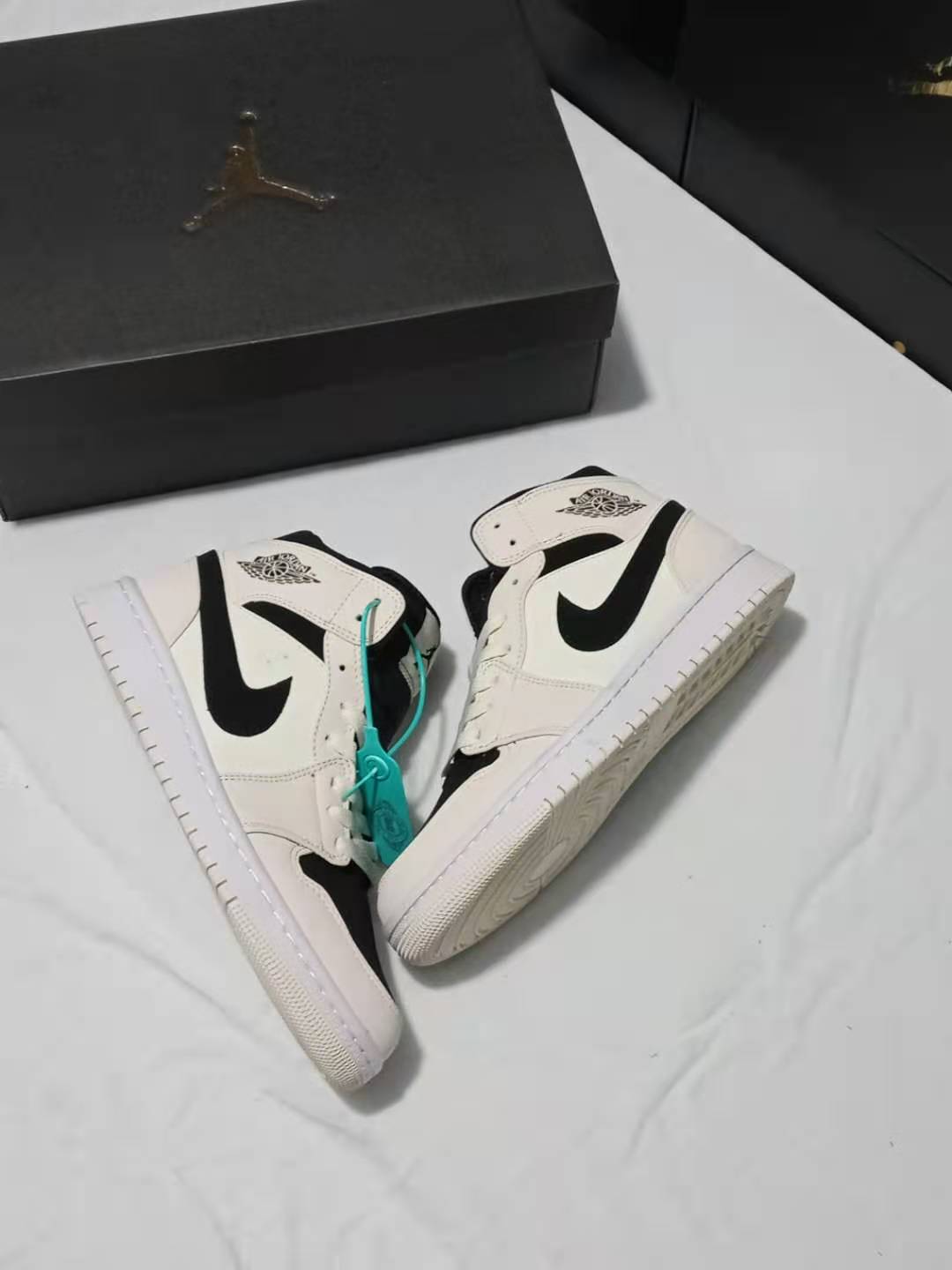 jordan air jordan 1 retro mid - Blanco Negro