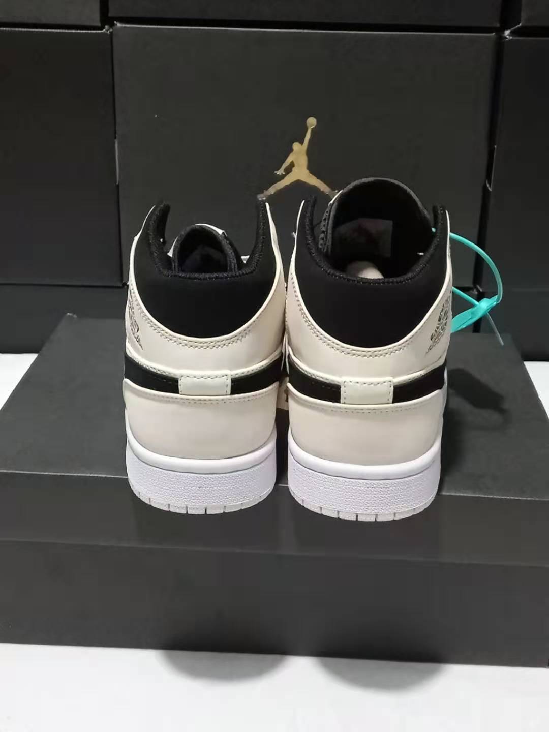 jordan air jordan 1 retro mid - Blanco Negro