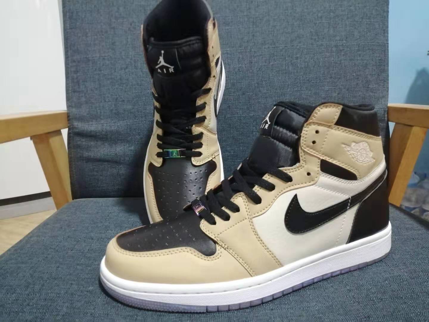 jordan air jordan 1 retro high - Negro Blanco Cafe